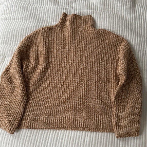 Reformation Tan Turtleneck Sweater - Picture 4 of 6